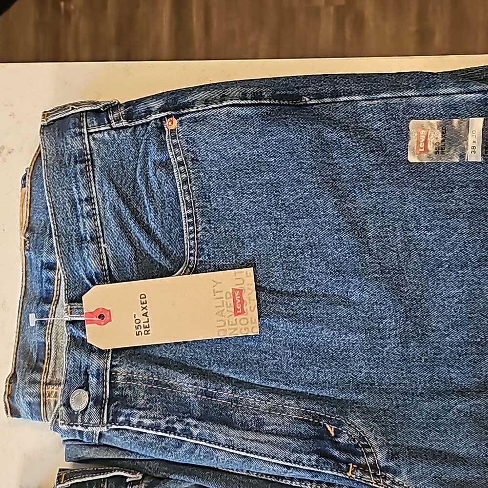 Levi's mens 550 relaxed jeans 38x30